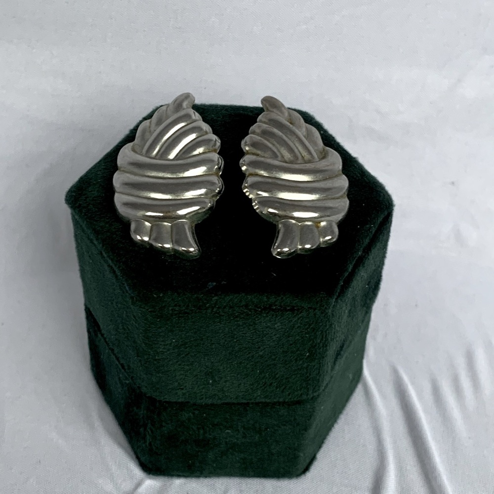 Funky Vintage Silver Earrings